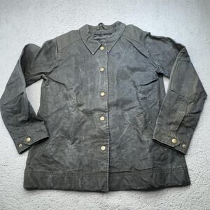 American Giant Jacket Women Small Waxed Cotton Duck Workwear USA Utility Coat